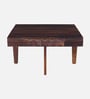 Avilys Sheesham Wood Nesting Coffee Table Set in Provincial Teak Finish With 4 Stools
