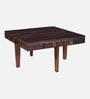 Avilys Sheesham Wood Nesting Coffee Table Set in Provincial Teak Finish With 4 Stools