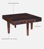 Avilys Sheesham Wood Nesting Coffee Table Set in Provincial Teak Finish With 4 Stools
