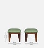 Avilys Sheesham Wood Nesting Coffee Table Set in Provincial Teak Finish With 4 Stools