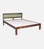 Avilys Sheesham Wood Queen Size Bed In Provincial Teak Finish