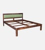Avilys Sheesham Wood Queen Size Bed In Provincial Teak Finish