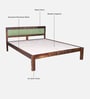 Avilys Sheesham Wood Queen Size Bed In Provincial Teak Finish