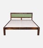 Avilys Sheesham Wood Queen Size Bed In Provincial Teak Finish