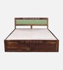 Avilys Sheesham Wood Queen Size Bed In Provincial Teak Finish With Box Storage Avilys Sheesham Wood Queen Size Bed In Provincial Teak Finish With Box Storage