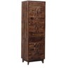 Avilys Solid Wood 1 Door Wardrobe in Provincial Teak Finish