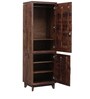 Avilys Solid Wood 1 Door Wardrobe in Provincial Teak Finish