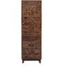 Avilys Solid Wood 1 Door Wardrobe in Provincial Teak Finish