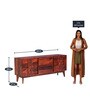 Avilys Sheesham Wood Sideboard in Honey Oak Finish