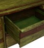Avilys Solid Wood Sideboard in Spring Green Finish