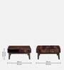 Avilys Sheesham Wood Coffee Table In Provincial Teak