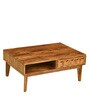 Avilys Sheesham Wood Coffee Table In Rustic Teak Finish
