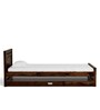 Avilys Sheesham Wood Single Bed With Trundle In Provincial Teak Finish