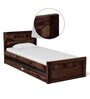 Avilys Sheesham Wood Single Bed With Trundle In Provincial Teak Finish