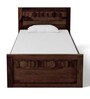 Avilys Sheesham Wood Single Bed With Trundle In Provincial Teak Finish