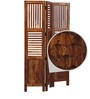 Avilys Sheesham Wood Room Divider in Brown Colour