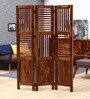 Avilys Sheesham Wood Room Divider in Brown Colour