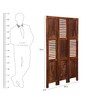 Avilys Sheesham Wood Room Divider in Brown Colour