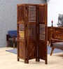 Avilys Sheesham Wood Room Divider in Brown Colour
