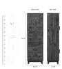 Avilys Solid Wood 1 Door Wardrobe in Provincial Teak Finish