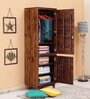 Avilys Solid Wood 1 Door Wardrobe in Provincial Teak Finish