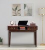 Avilys Sheesham Wood Writing Table In Provincial Teak Finish with Shelf