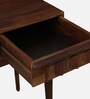 Avilys Sheesham Wood Writing Table In Provincial Teak Finish with Shelf