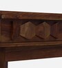 Avilys Sheesham Wood Writing Table In Provincial Teak Finish with Shelf