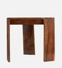 Avina Side Table In Natural Teak Finish