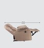 Avion Fabric Motorized  1 Seater Recliner In Beige Colour