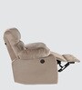 Avion Fabric Motorized  1 Seater Recliner In Beige Colour
