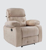 Avion Fabric Motorized  1 Seater Recliner In Beige Colour