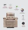 Avion Fabric Motorized  1 Seater Recliner In Beige Colour