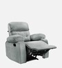 Avion Fabric Manual 1 Seater Recliner In Grey Colour