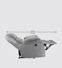 Avion Fabric Motorized  1 Seater Recliner In Grey Colour