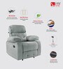 Avion Fabric Motorized  1 Seater Recliner In Grey Colour