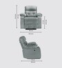 Avion Fabric Motorized  1 Seater Recliner In Grey Colour