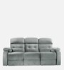 Avion Fabric Manual 3 Seater Recliner In Grey Colour