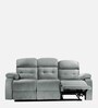 Avion Fabric Manual 3 Seater Recliner In Grey Colour