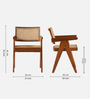 Avira Teak Wood Arm Chair In Teak Colour (Set of 2)