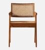 Avira Teak Wood Arm Chair In Teak Colour (Set of 2)