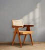 Avira Teak Wood Arm Chair In Teak Colour (Set of 2)