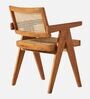Avira Teak Wood Arm Chair In Teak Colour (Set of 2)