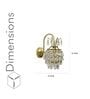 Aviva Crystal Wall Light