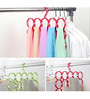 AVMART 15 Hole Slot Rope Hook Holder Hook Scarf Wrap Shawl Luggage Hanger