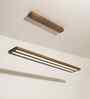 Avril 36 Brown Solid Wood Linear LED Hanging Light