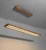 Avril 36 Brown Solid Wood Linear LED Hanging Light
