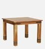 Avyanna Solid Wood 4 Seater Dining Table In Natural Finish