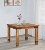 Avyanna Solid Wood 4 Seater Dining Table In Natural Finish