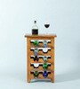 Avyanna Solid Wood Bar Cabinet In Natural Finish